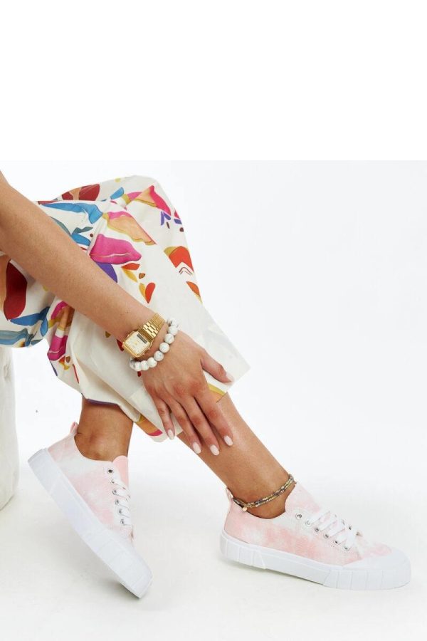 Pink Sneakers.Fabric and Heel Height