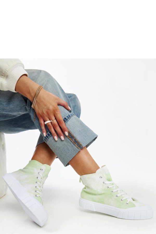 Green Sneakers....Fabric and Heel Height