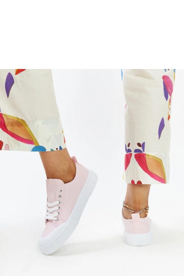 Pink Sneakers...Fabric and Heel Height