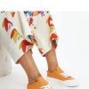 Orange Sneakers.Fabric and Heel Height