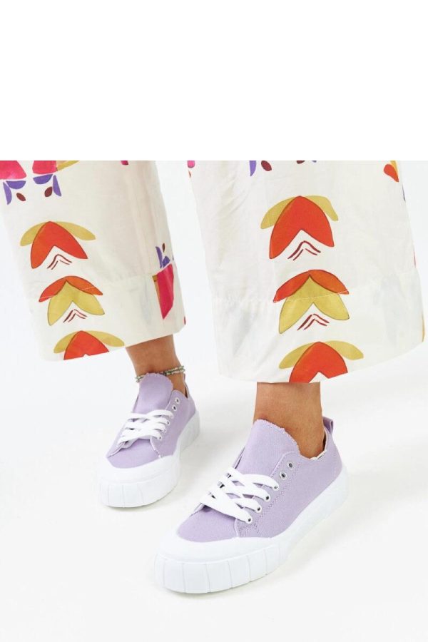 Violet Sneakers...Fabric and Heel Height