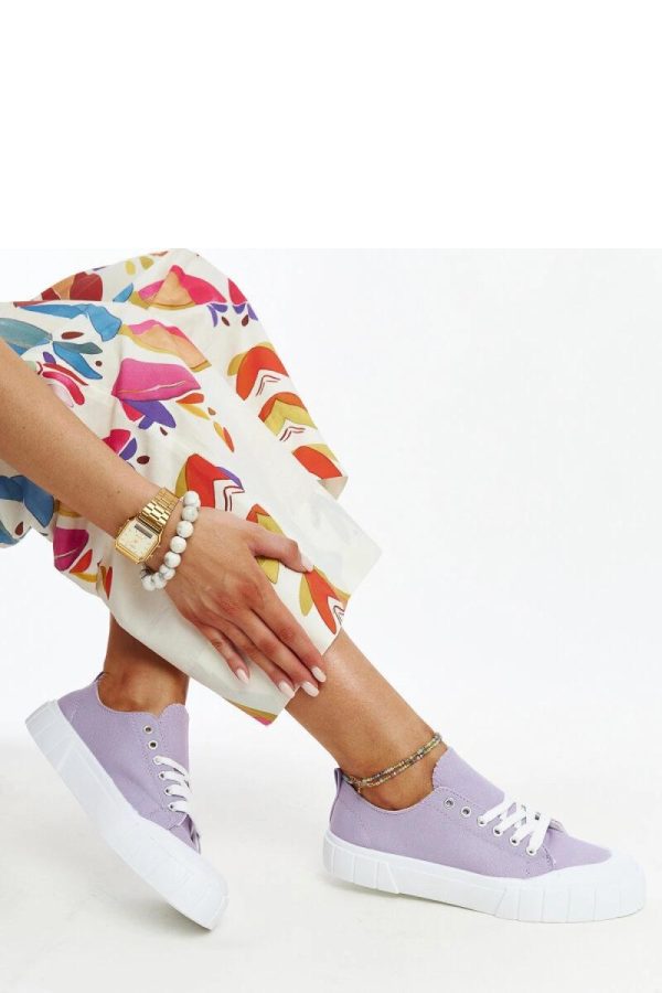 Violet Sneakers...Fabric and Heel Height