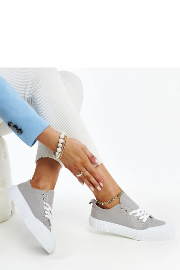 Grey Sneakers....Fabric and Heel Height