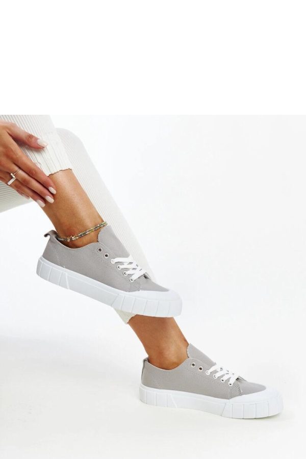 Grey Sneakers....Fabric and Heel Height