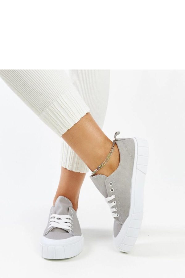 Grey Sneakers....Fabric and Heel Height