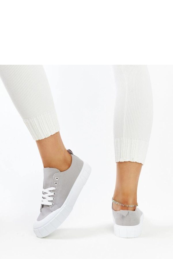 Grey Sneakers....Fabric and Heel Height