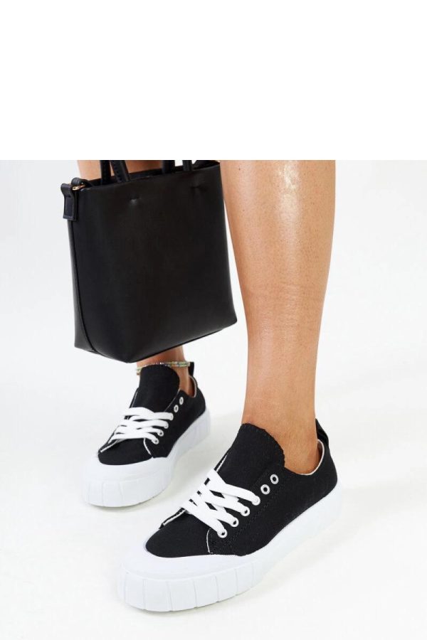 Black Sneakers.Fabric and Heel Height