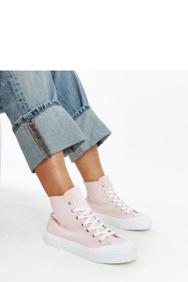 Pink Sneakers....Fabric and Heel Height