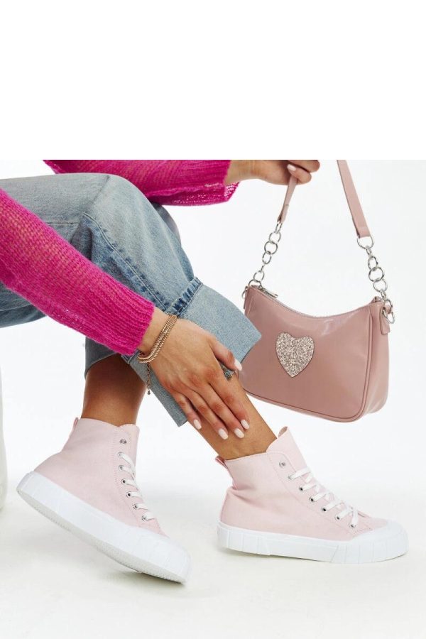 Pink Sneakers....Fabric and Heel Height
