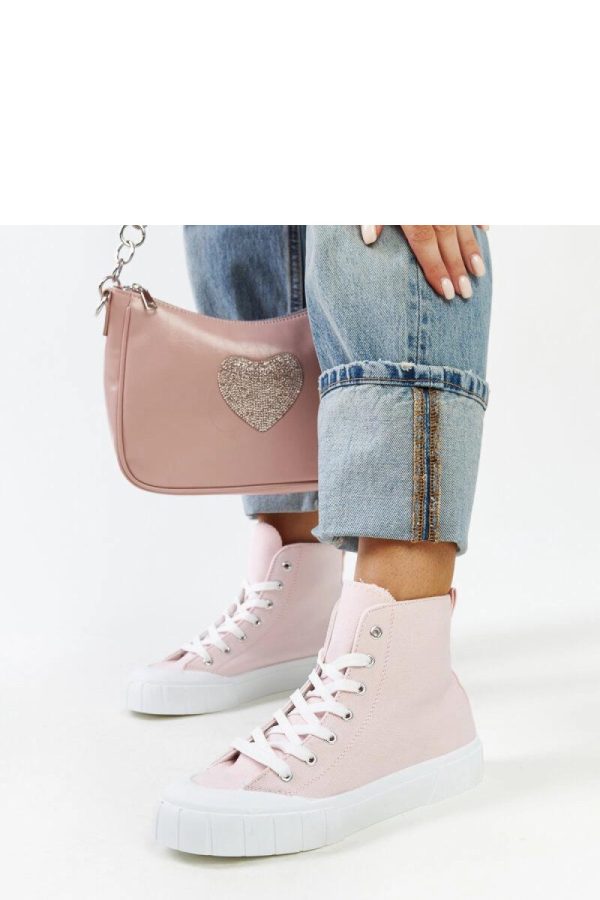 Pink Sneakers....Fabric and Heel Height