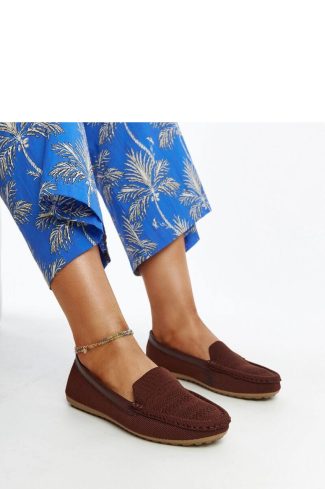Brown Mocassin...Fabric and Heel Height