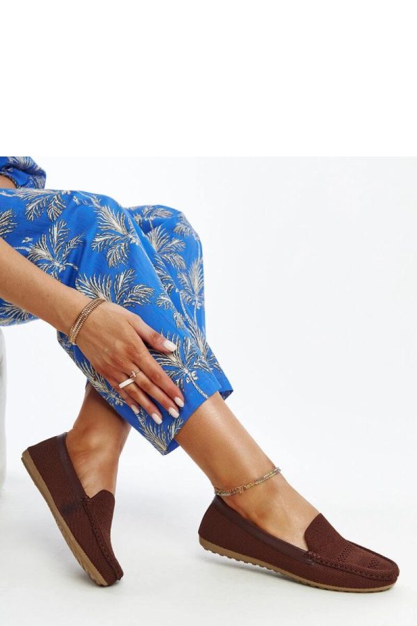 Brown Mocassin...Fabric and Heel Height
