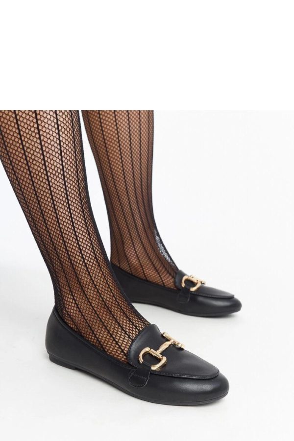 Black Mocassin in Moccasins, Loafers with Fabric and Heel Height