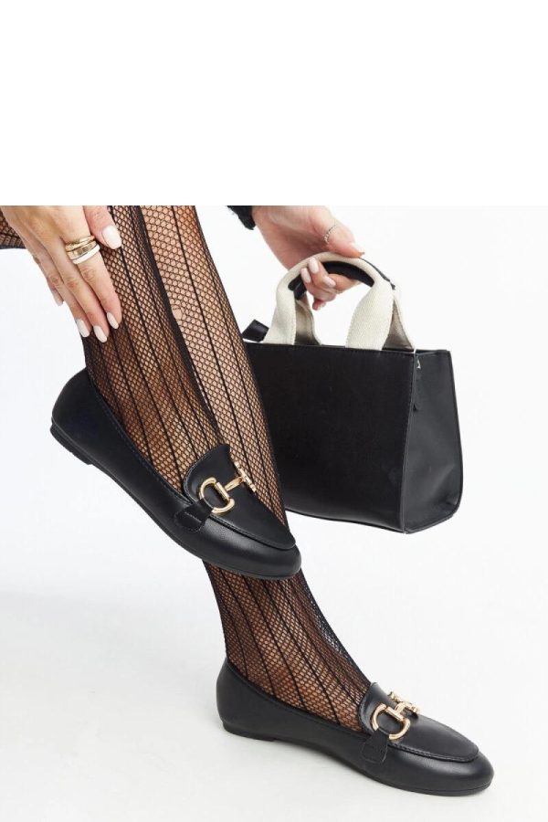 Black Mocassin in Moccasins, Loafers with Fabric and Heel Height