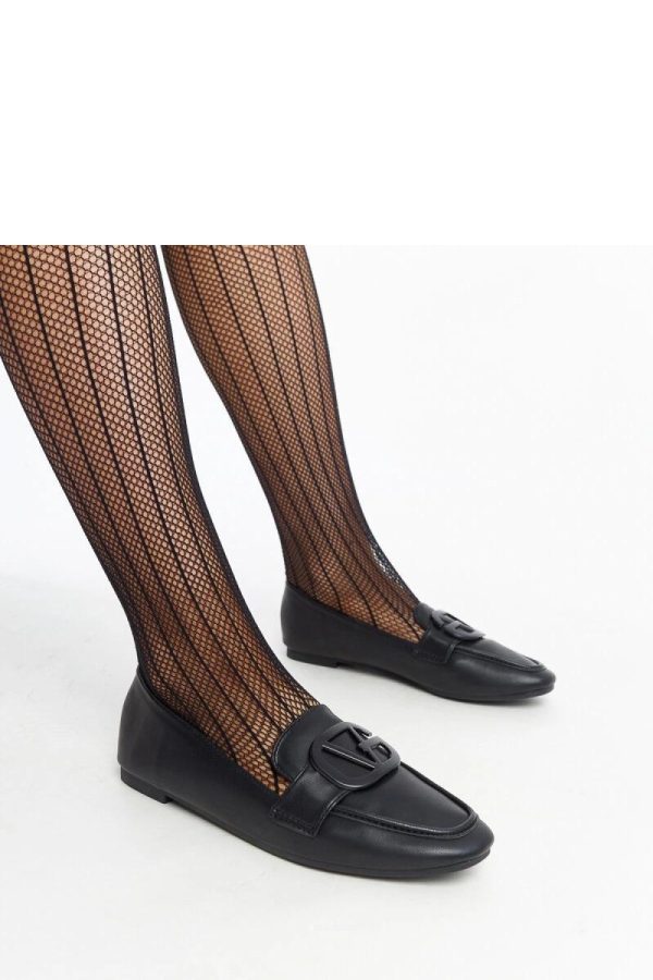 Black Mocassin in Moccasins, Loafers with Fabric and Heel Height