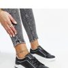 Black Sport Shoes in Women`s Athletic Shoes, Trainers, Sneakers with Fabric and Heel Height