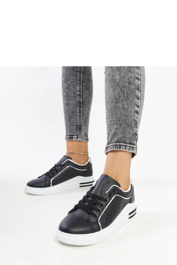 Black Sport Shoes in Women`s Athletic Shoes, Trainers, Sneakers with Fabric and Heel Height
