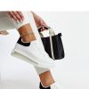 White Sport Shoes in Women`s Athletic Shoes, Trainers, Sneakers with Fabric and Heel Height