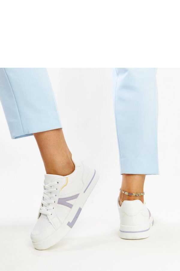 White Sport Shoes.Fabric and Heel Height