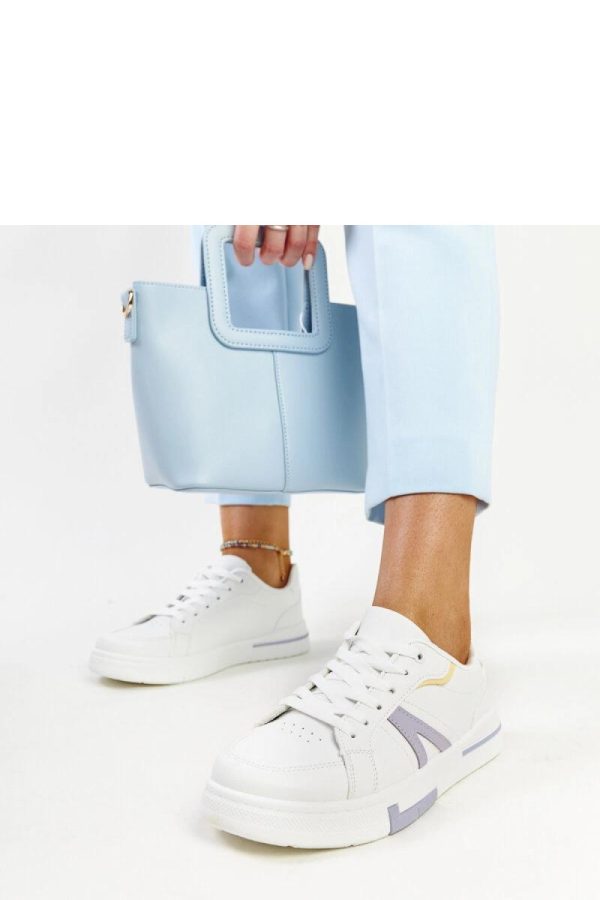 White Sport Shoes.Fabric and Heel Height