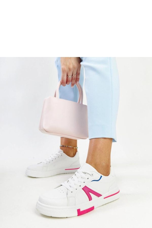 White Sport Shoes.Fabric and Heel Height