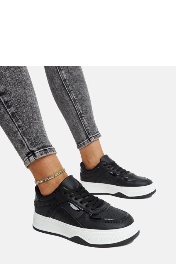 Black Sport Shoes in Women`s Athletic Shoes, Trainers, Sneakers with Heel Height