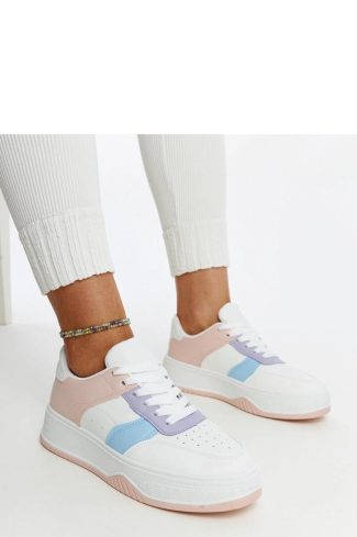 Pink Sport Shoes in Women`s Athletic Shoes, Trainers, Sneakers with Fabric and Heel Height