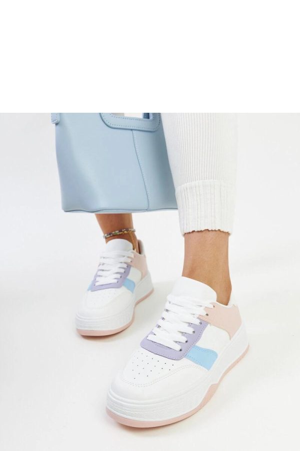 Pink Sport Shoes in Women`s Athletic Shoes, Trainers, Sneakers with Fabric and Heel Height