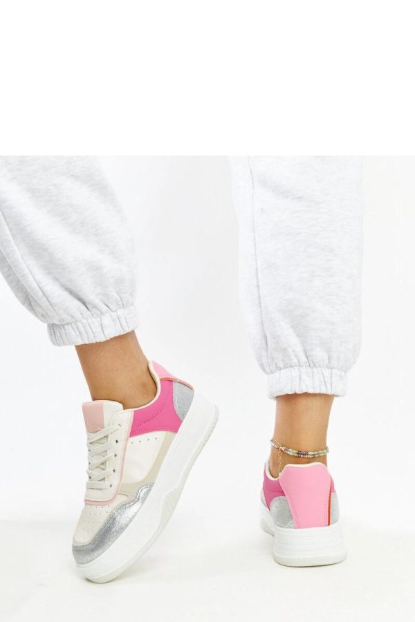 Pink Sport Shoes.Fabric and Heel Height