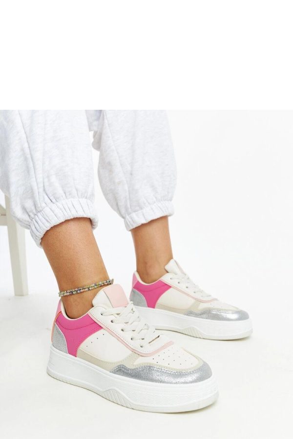 Pink Sport Shoes.Fabric and Heel Height