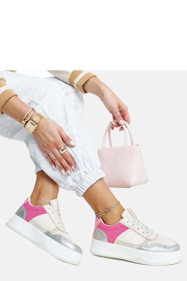 Pink Sport Shoes.Fabric and Heel Height