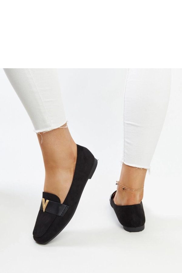 Black Mocassin in Moccasins, Loafers with Fabric and Heel Height