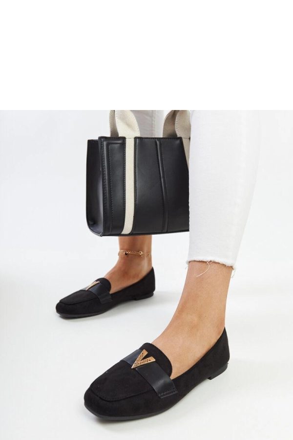 Black Mocassin in Moccasins, Loafers with Fabric and Heel Height