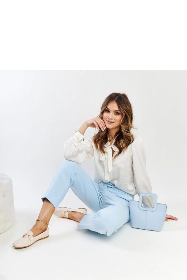 Beige Mocassin in Moccasins, Loafers with Fabric and Heel Height
