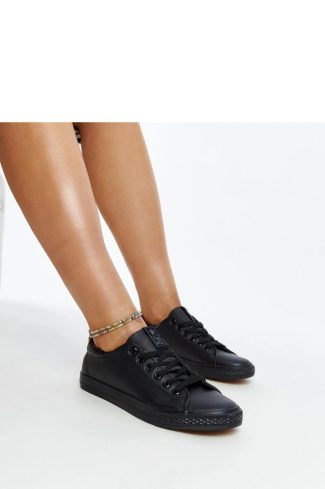 Black Sneakers in Women`s Athletic Shoes, Trainers, Sneakers with Heel Height