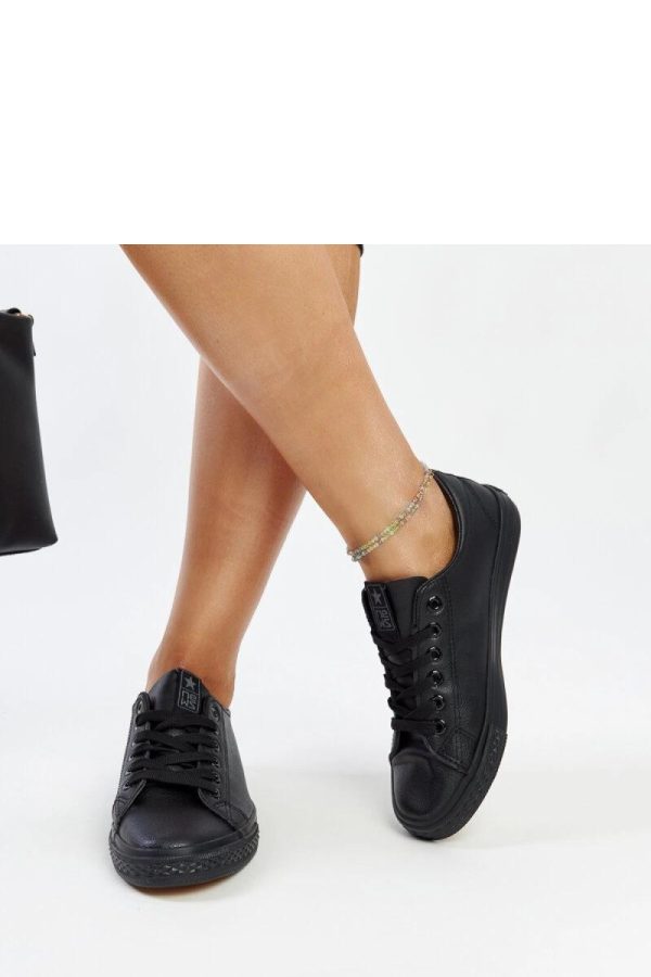 Black Sneakers in Women`s Athletic Shoes, Trainers, Sneakers with Heel Height