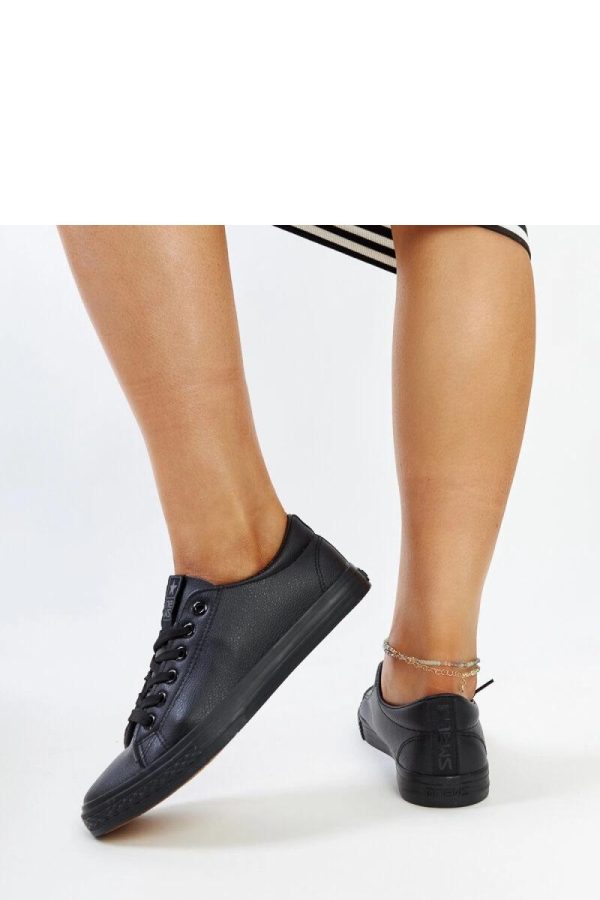 Black Sneakers in Women`s Athletic Shoes, Trainers, Sneakers with Heel Height