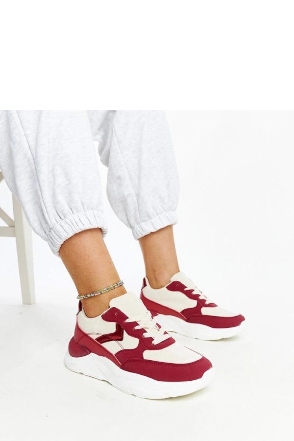 Red Platform Sneakers..Fabric and Heel Height
