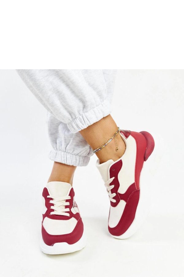 Red Platform Sneakers..Fabric and Heel Height