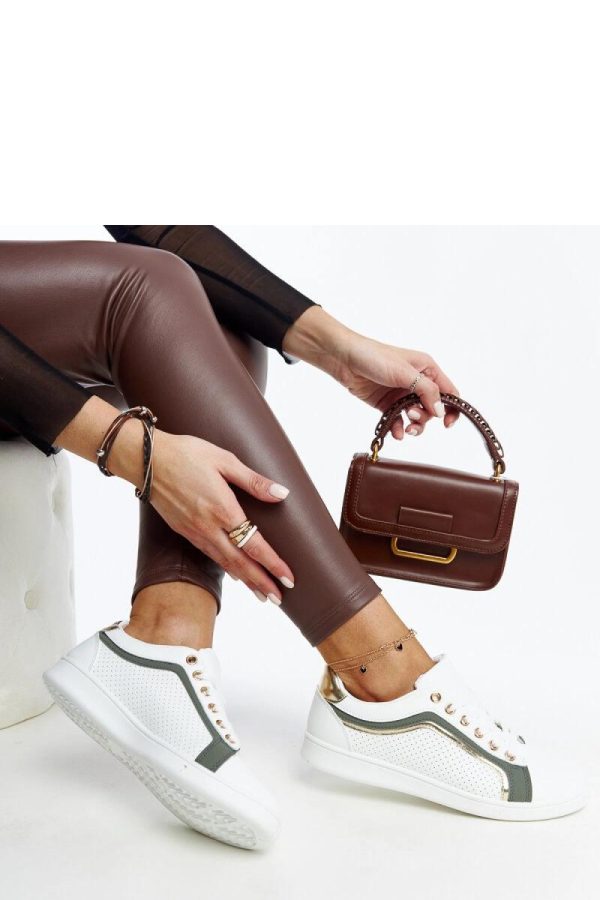 White Platform Sneakers.Fabric and Heel Height