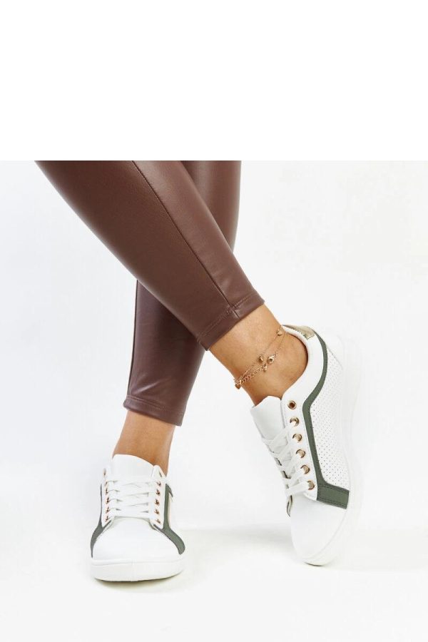 White Platform Sneakers.Fabric and Heel Height