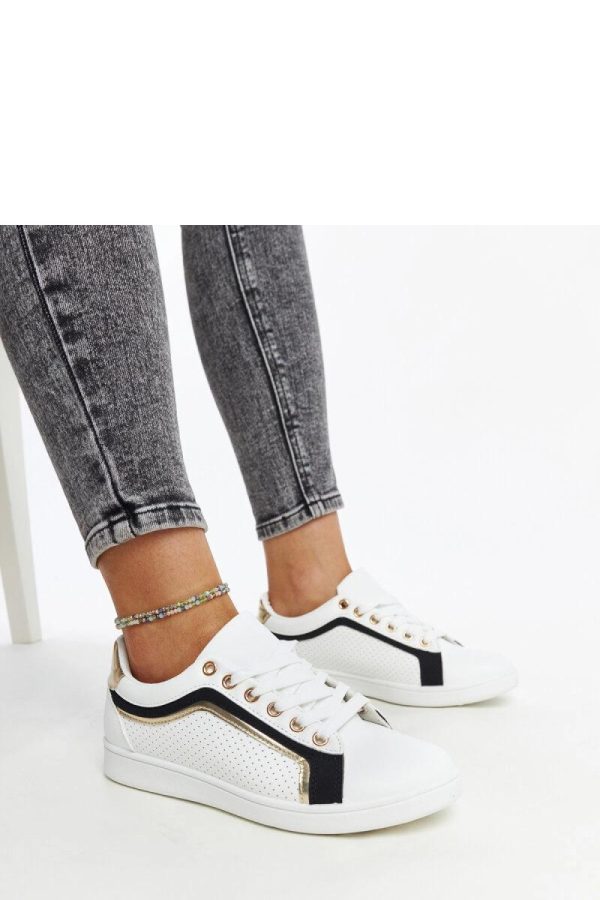 White Platform Sneakers in Women`s Athletic Shoes, Trainers, Sneakers with Fabric and Heel Height