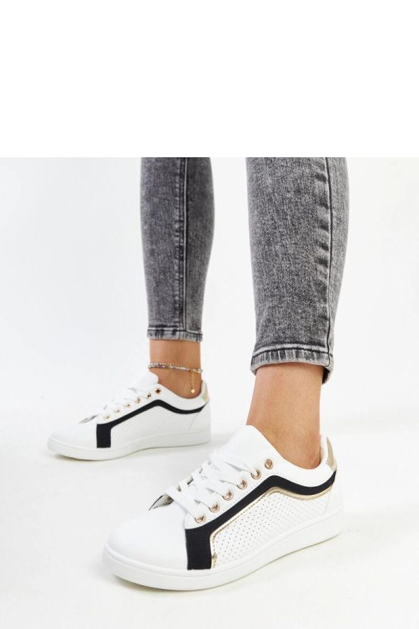 White Platform Sneakers in Women`s Athletic Shoes, Trainers, Sneakers with Fabric and Heel Height