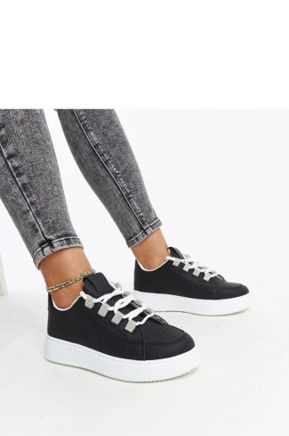 Black Sport Shoes in Women`s Athletic Shoes, Trainers, Sneakers with Fabric and Heel Height