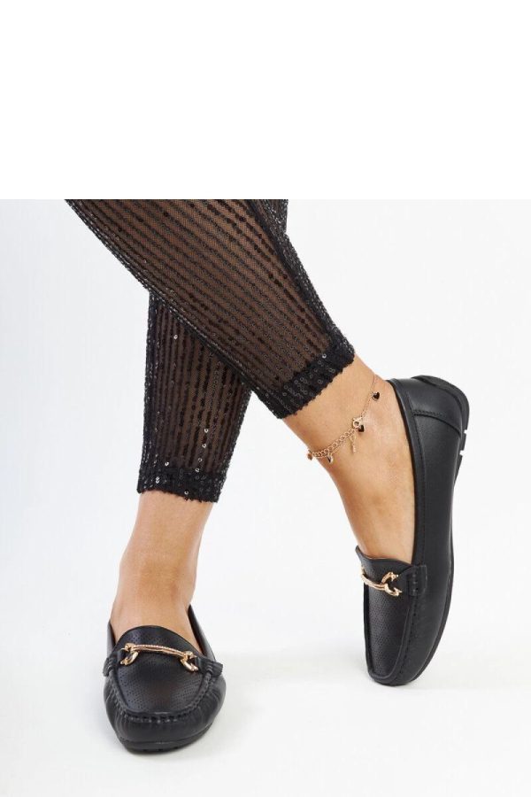 Black Mocassin in Moccasins, Loafers with Fabric and Heel Height