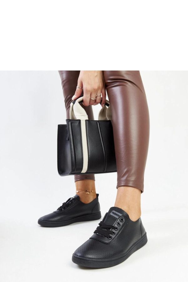 Black Sneakers in Women`s Athletic Shoes, Trainers, Sneakers with Fabric and Heel Height