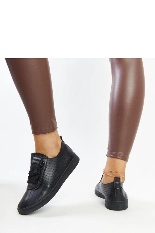 Black Sneakers in Women`s Athletic Shoes, Trainers, Sneakers with Fabric and Heel Height