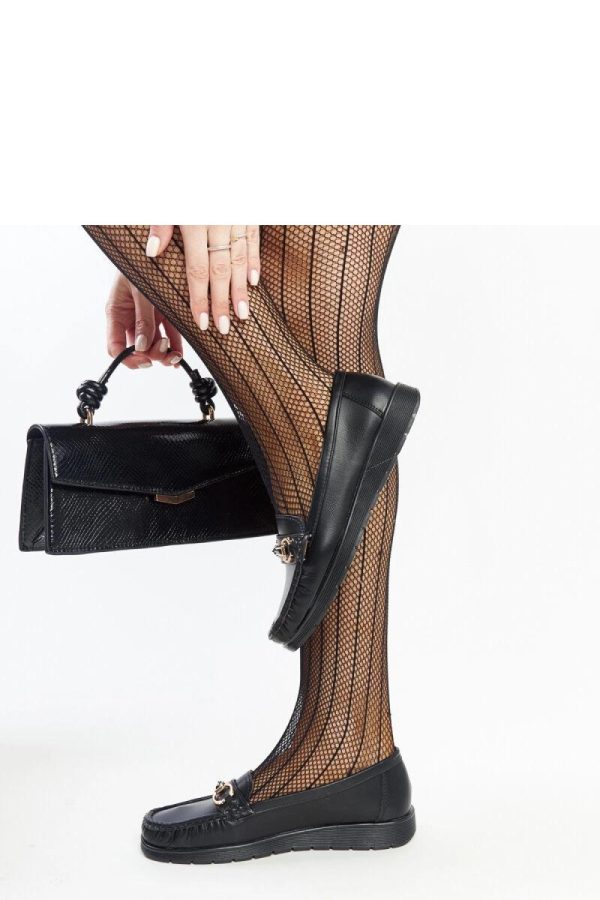 Black Mocassin...Fabric and Heel Height