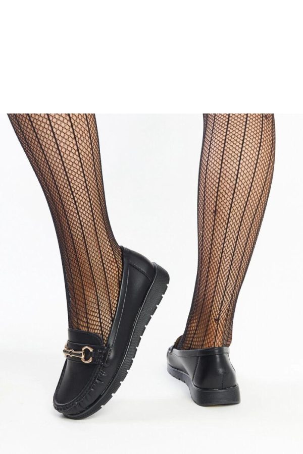 Black Mocassin...Fabric and Heel Height