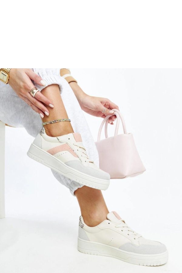 Beige Sport Shoes in Women`s Athletic Shoes, Trainers, Sneakers with Heel Height